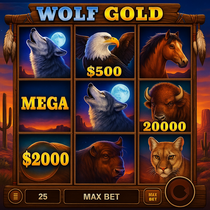 BillyBets - Wolf Gold Slot Game