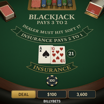 BillyBets - Blackjack Table Game - Classic 21